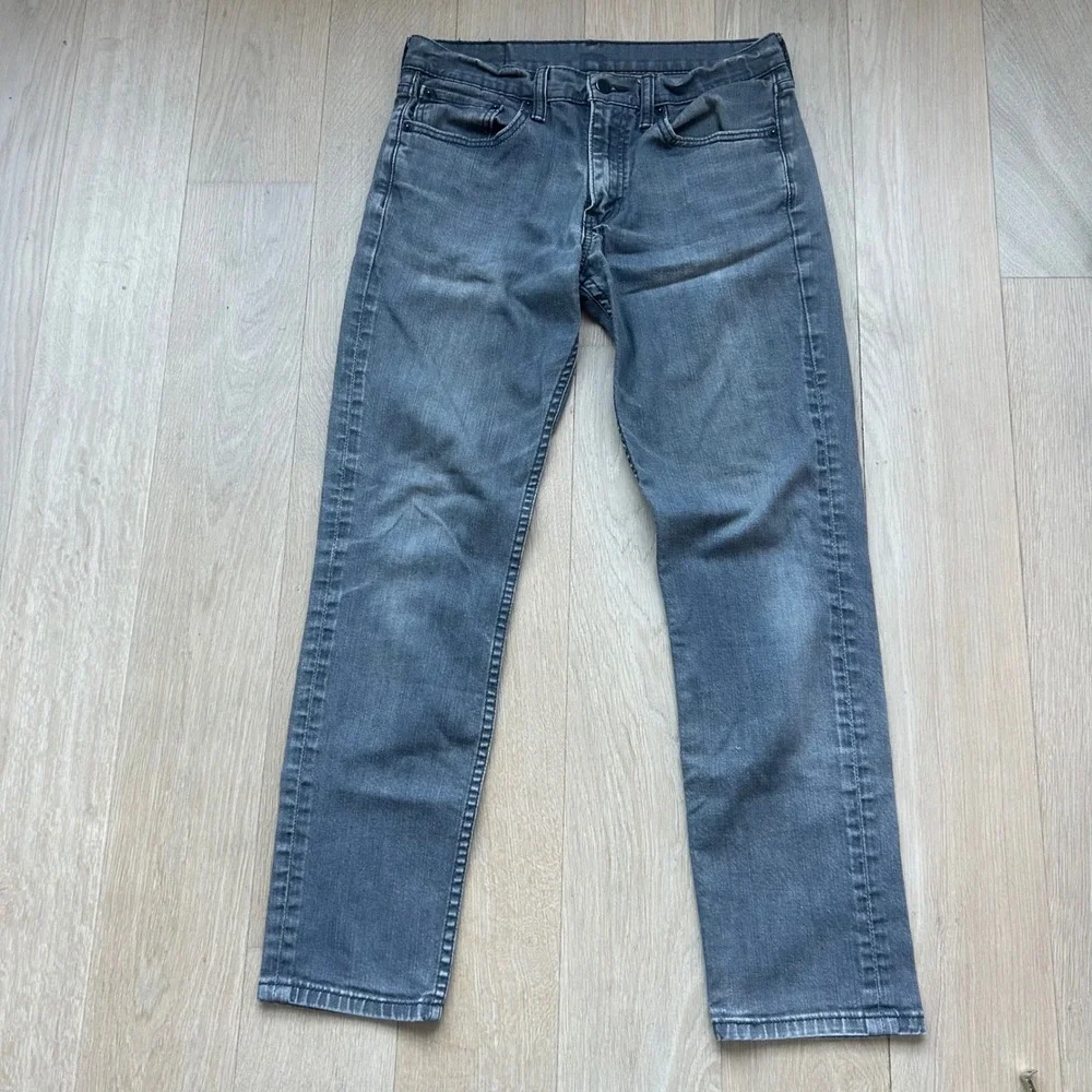 Levi's 511 Slim Fit Jeans 32x29‎ Gray Charcoal Stonewash Denim Casual Classic